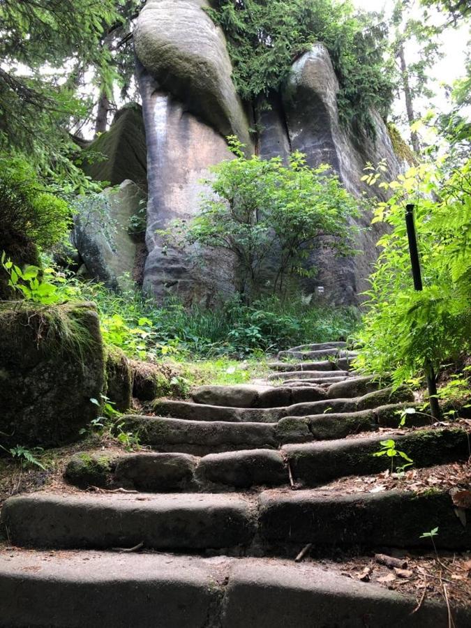 Klimatyczny Dom Kopaczowka Przytulna Miejscowka Z Kominkiem, Sauna I Ogrodem U Podnoza Gor Stolowych Радкув Экстерьер фото